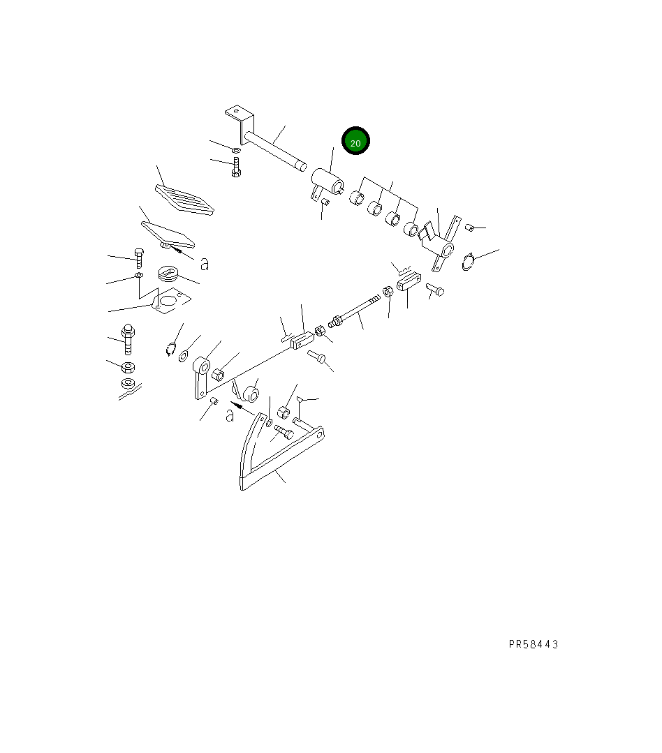 Рычаг 234-43-51550 Komatsu