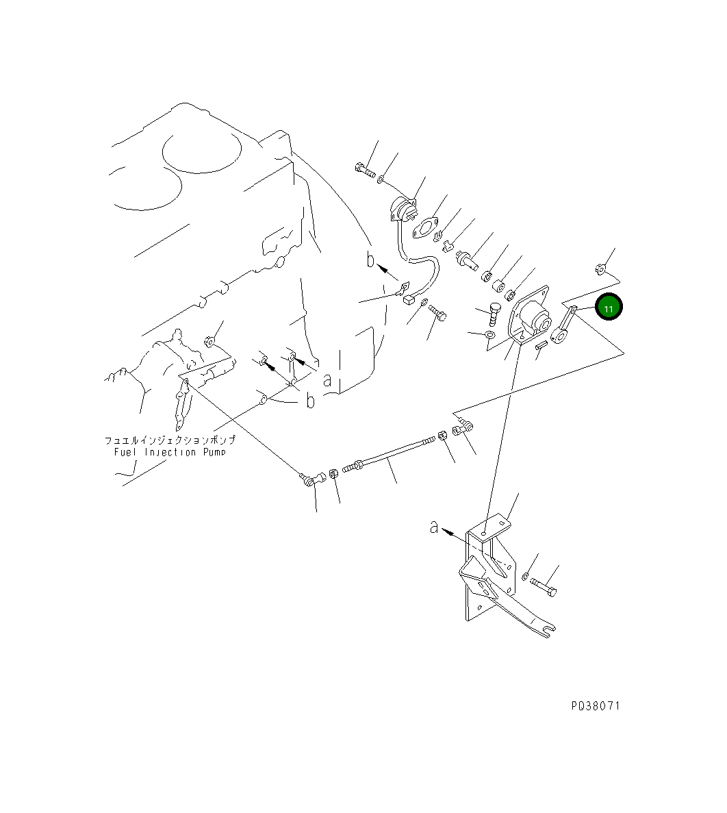 Рычаг 6151-71-9580  Komatsu
