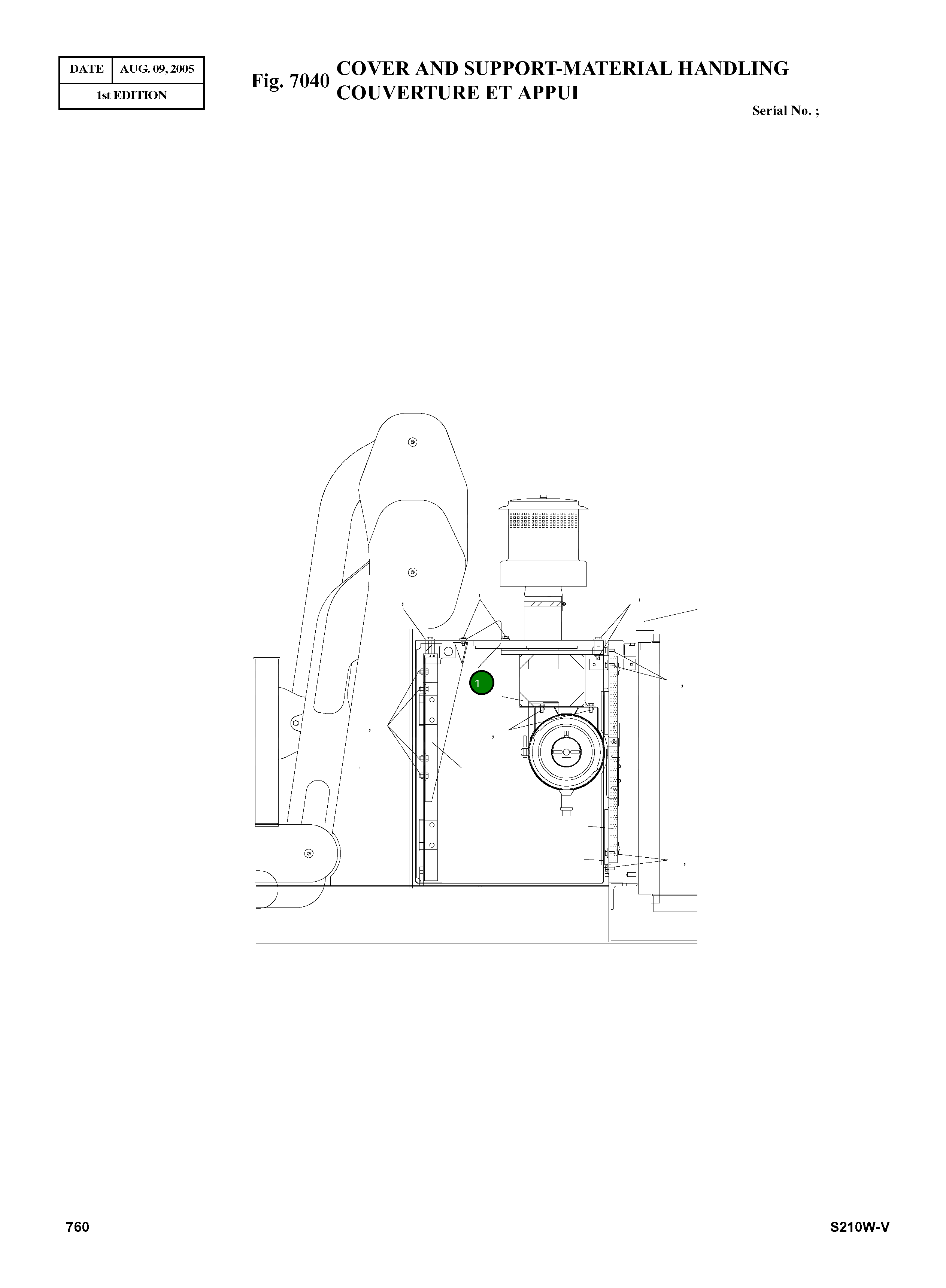 Крышка 9627-1003B Komatsu