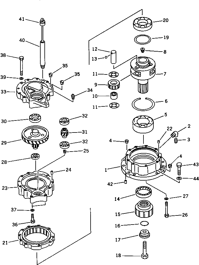Крышка 21K-26-33131 Komatsu