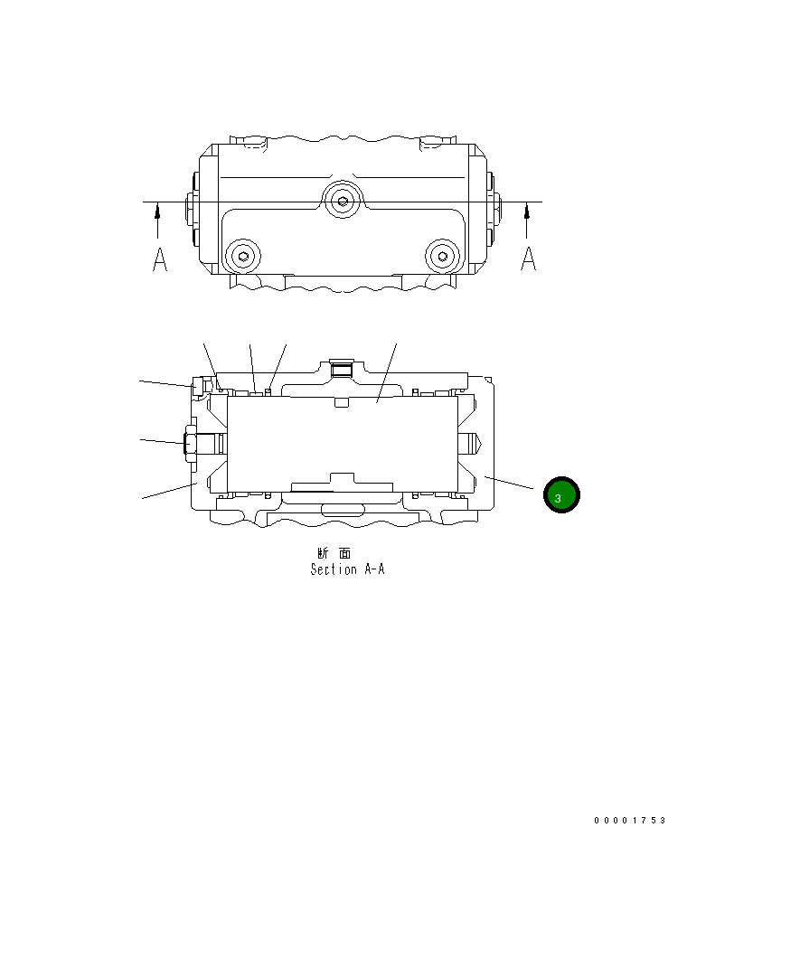 Крышка UC1720106221 Komatsu