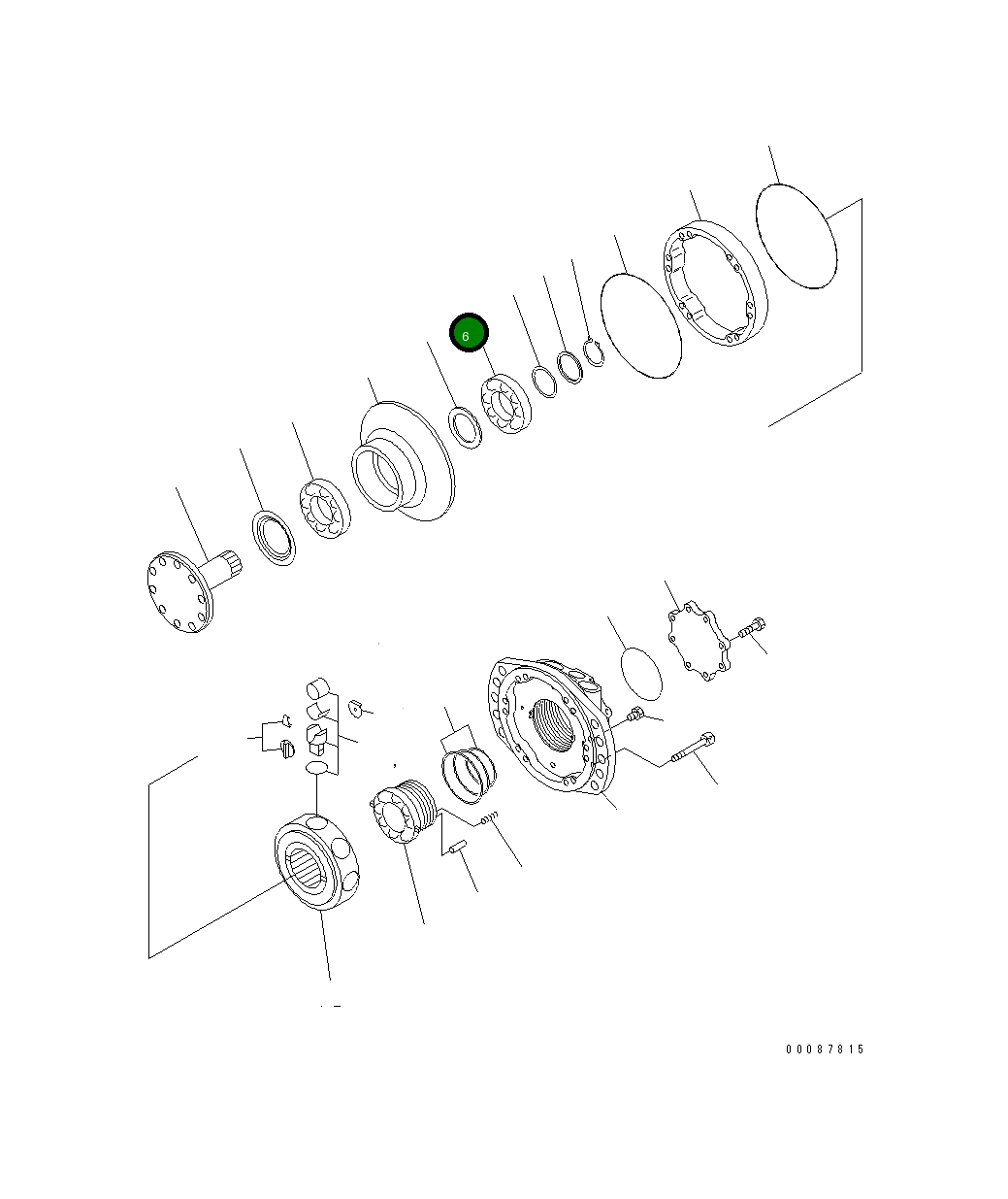 Подшипник PF002339856W Komatsu