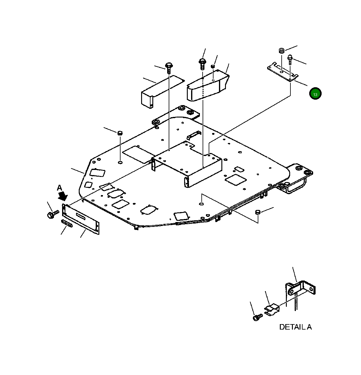 Крышка 419-54-A2410  Komatsu