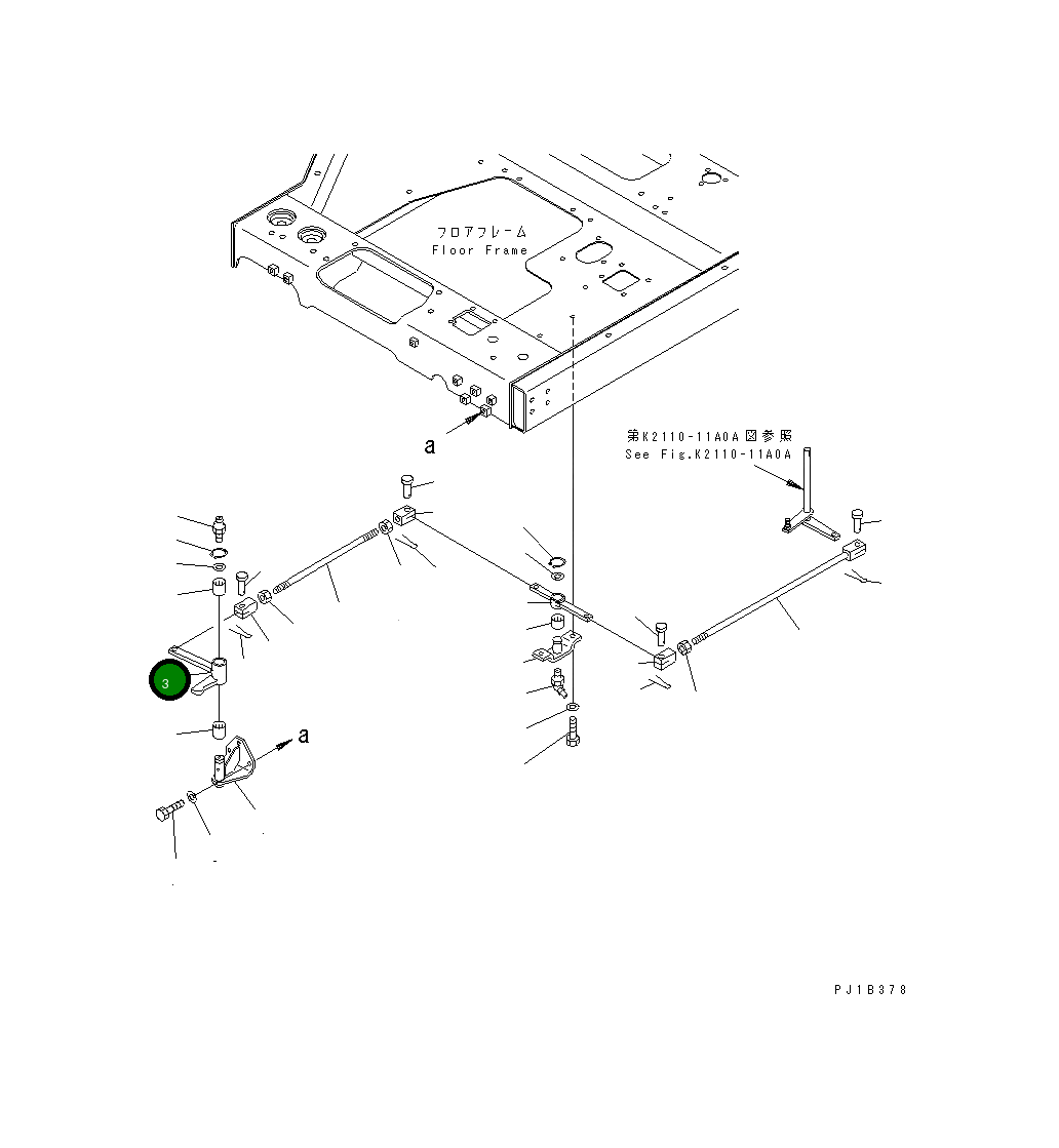 Рычаг 176-76-29211 Komatsu