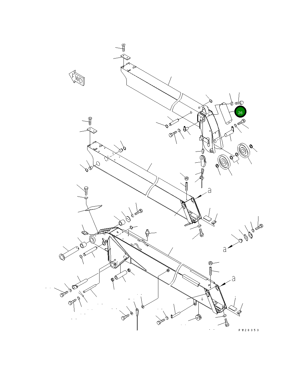 Крышка MH336-4318400 Komatsu