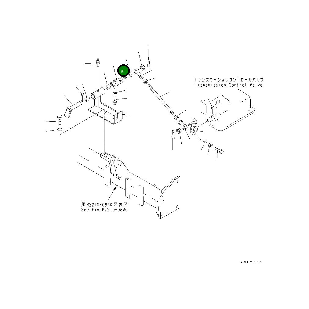 Рычаг 175-43-54330 Komatsu