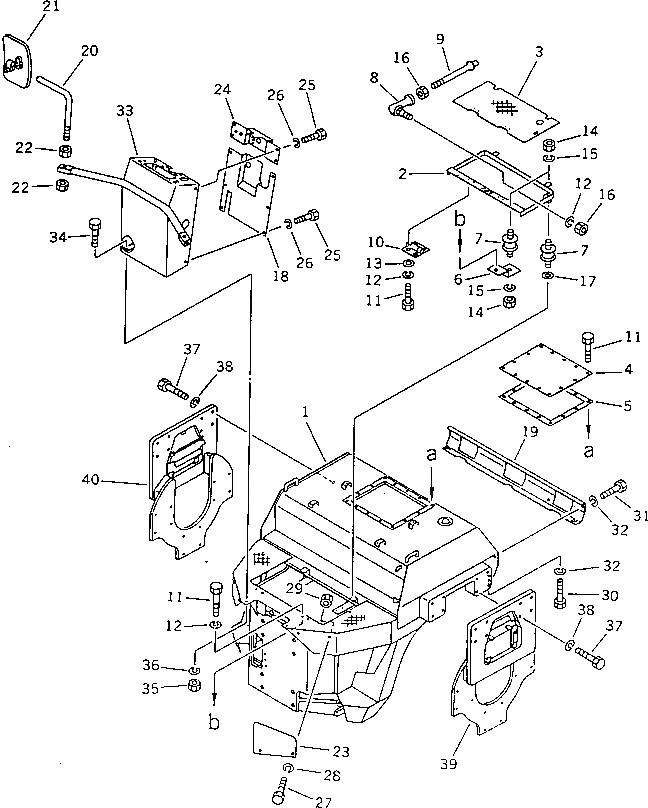 Крышка 258-10-25603 Komatsu
