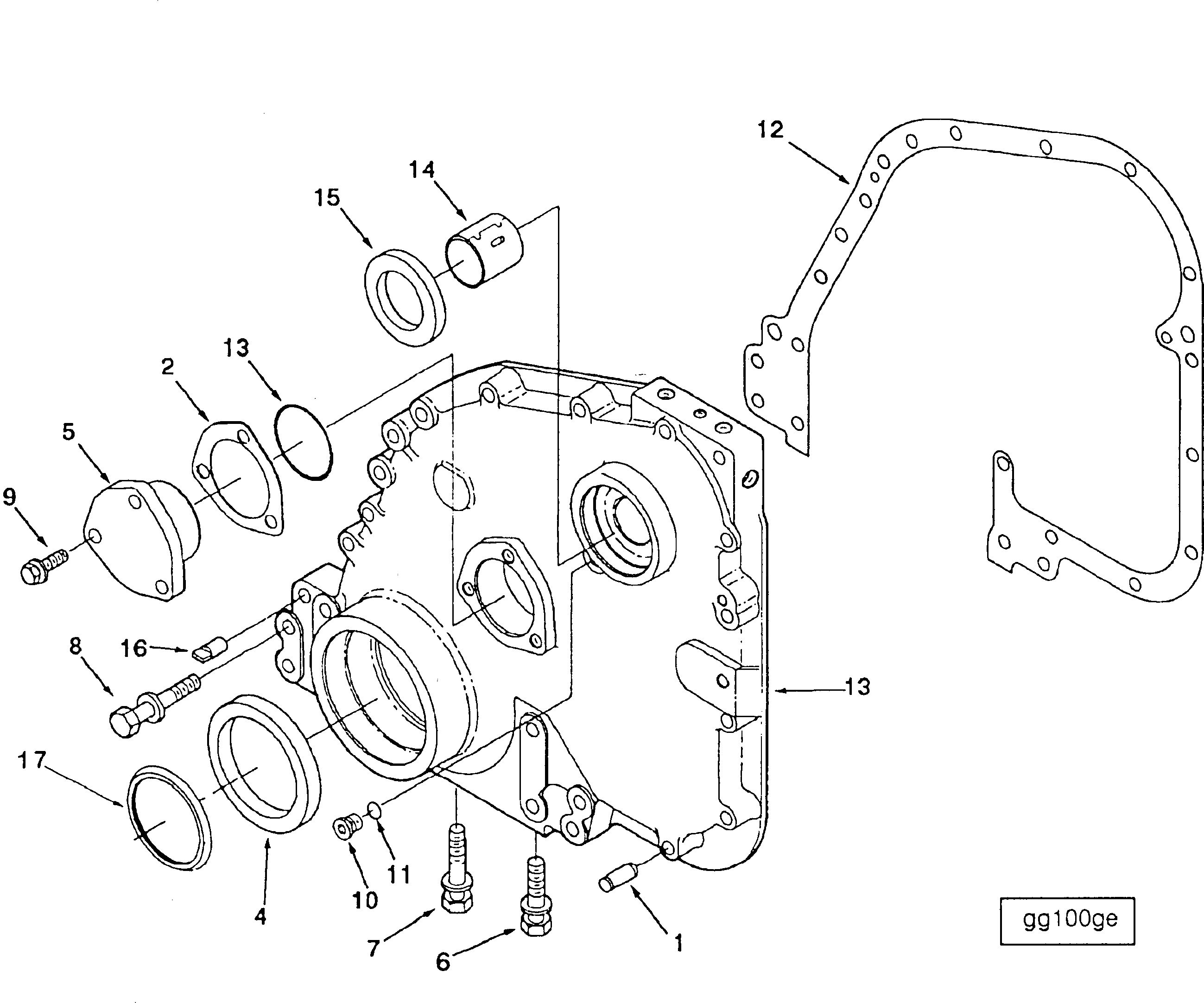 Крышка CU3411458 Komatsu