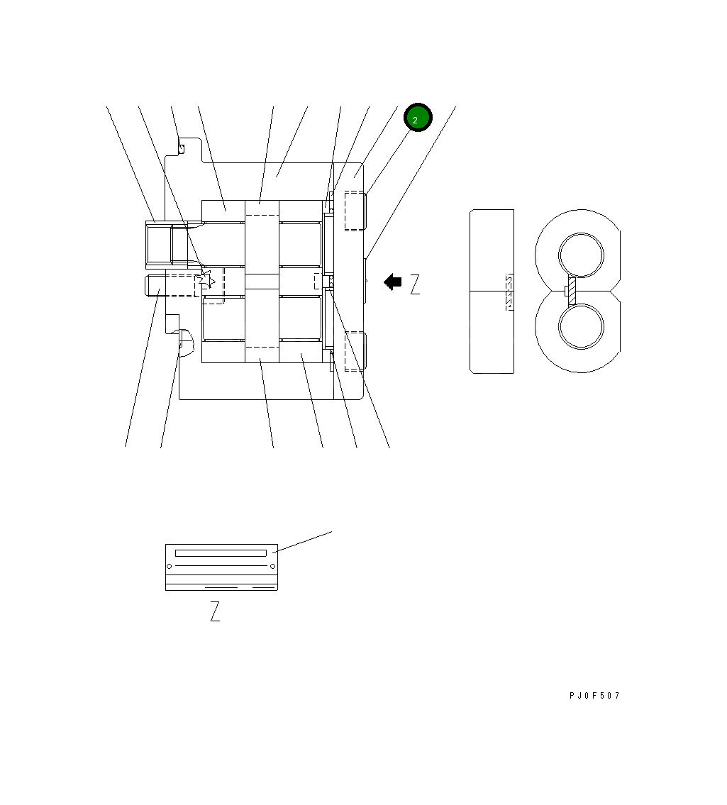 Крышка UC1100502942 Komatsu