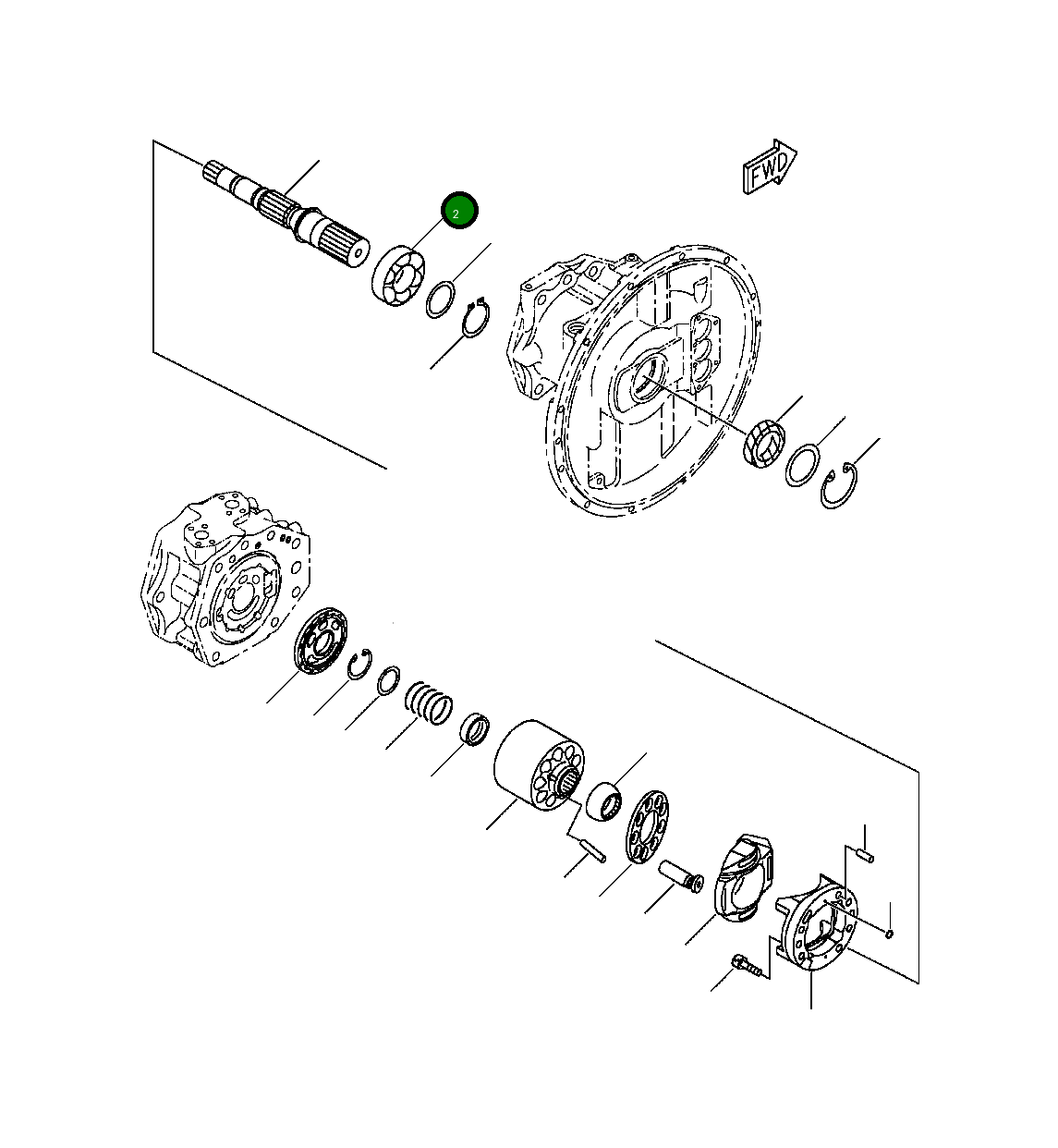 Подшипник 708-1H-12151 Komatsu