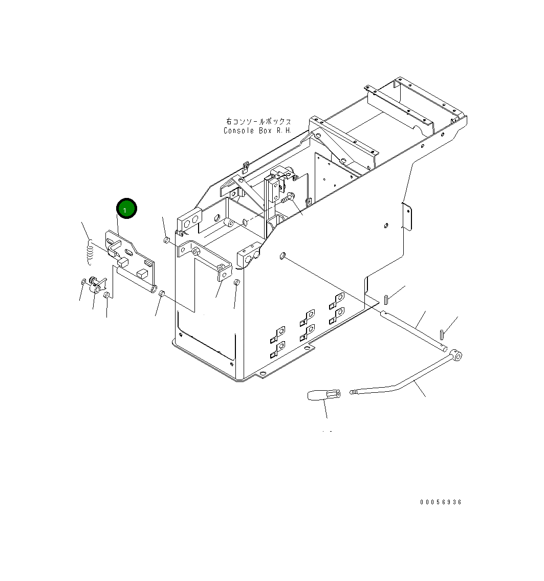 Рычаг 427-43-28950 Komatsu
