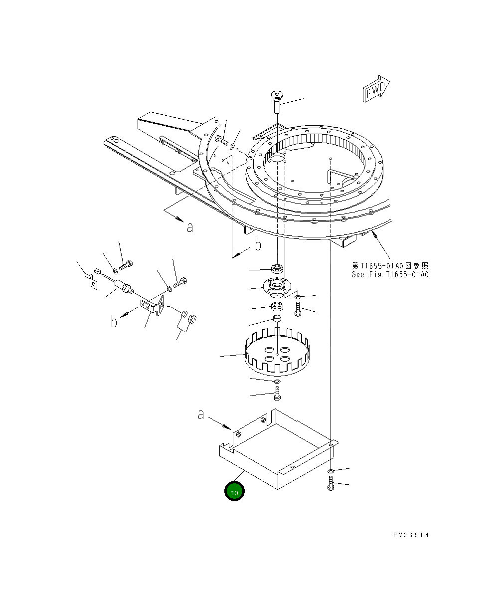 Крышка 8288-72-1350  Komatsu
