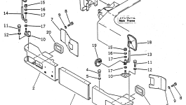 Кронштейн 22X-54-15741 Komatsu