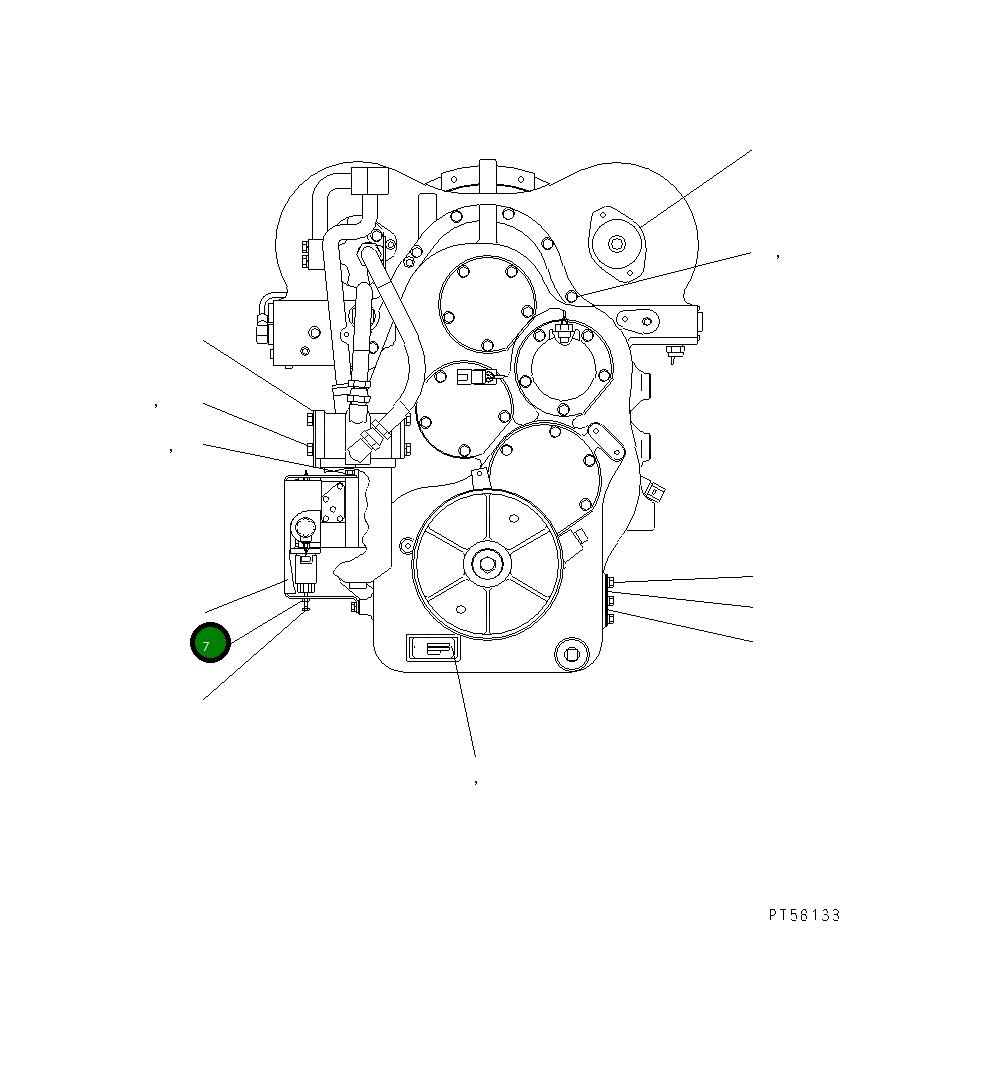 Крышка DCKT14503701 Komatsu