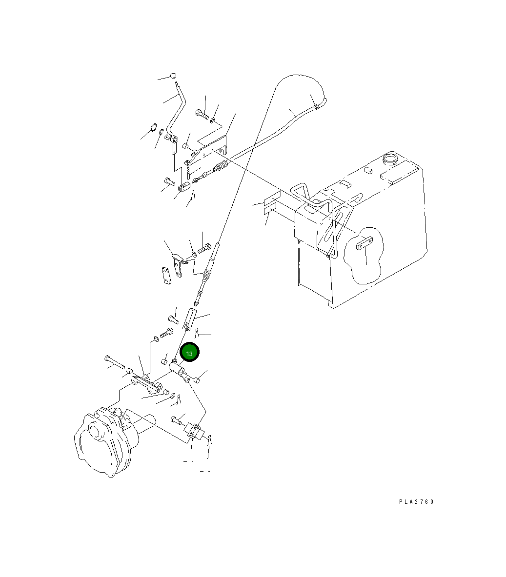 Рычаг 101-Z56-4120  Komatsu