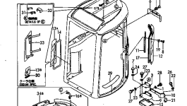 Крышка YM172164-69100 Komatsu