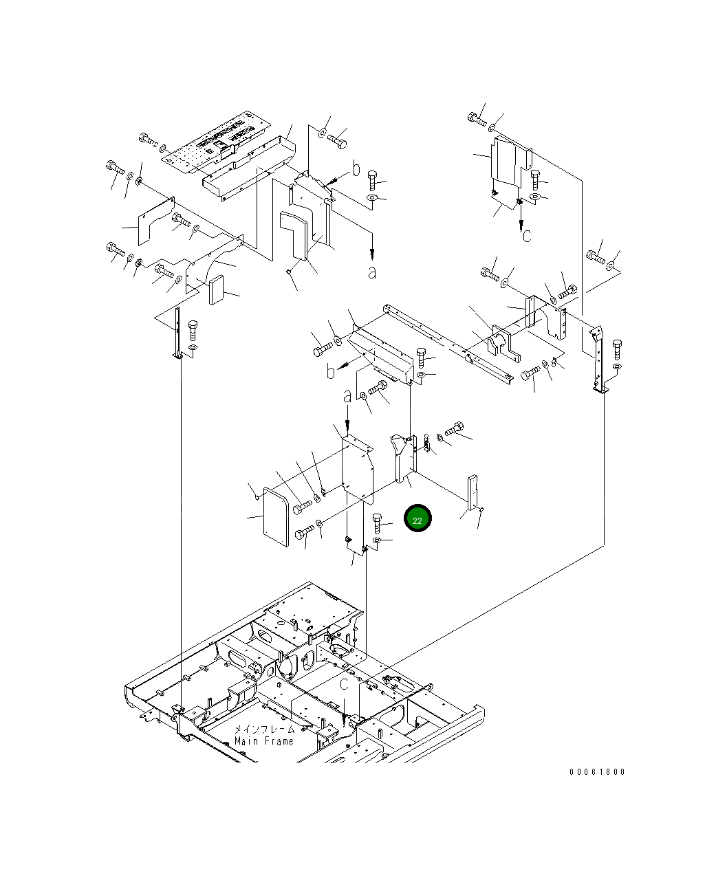 Крышка 8234-54-1861  Komatsu