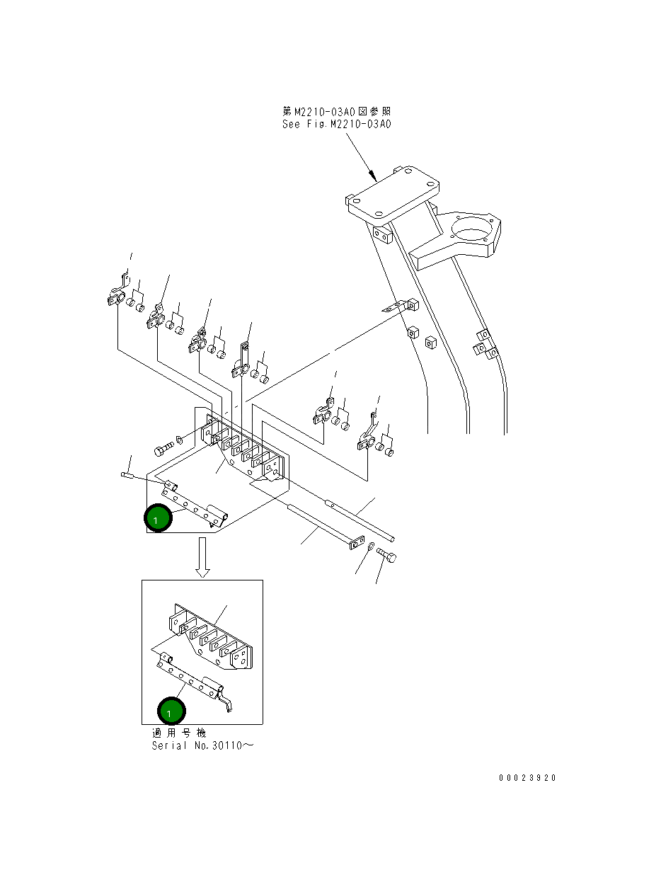 Рычаг 12G-X54-3120 Komatsu