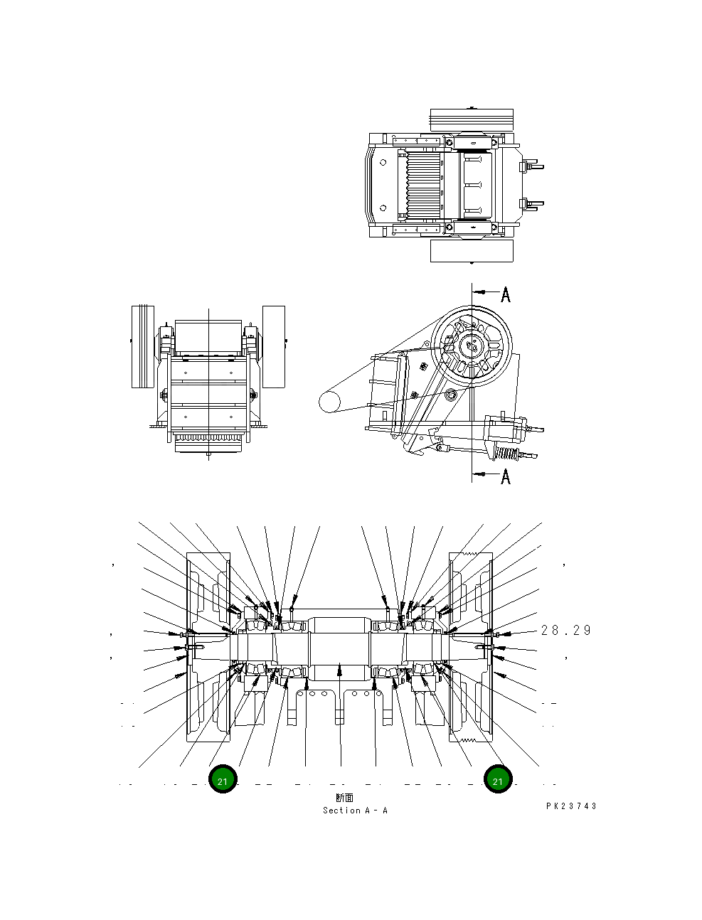 Подшипник KHJC-62301-2 Komatsu