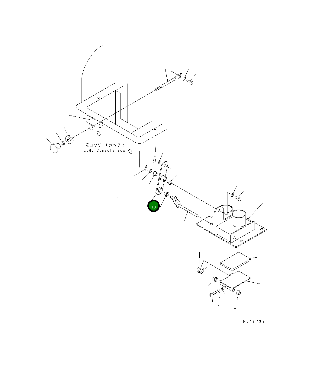 Рычаг 421-07-29260 Komatsu