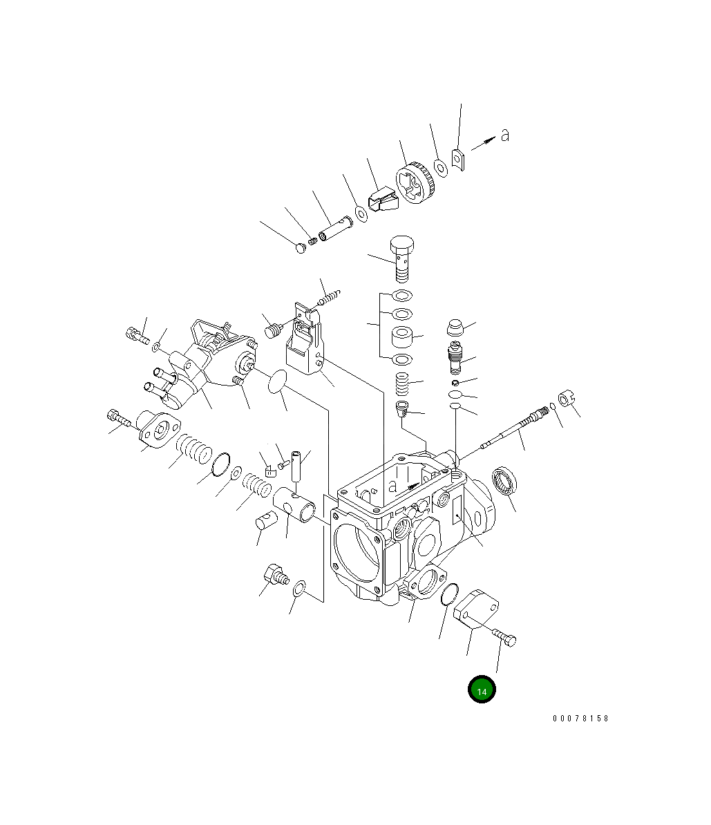 Крышка DK146310-0100 Komatsu