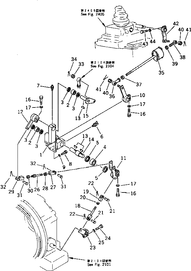Рычаг 120-43-33121 Komatsu