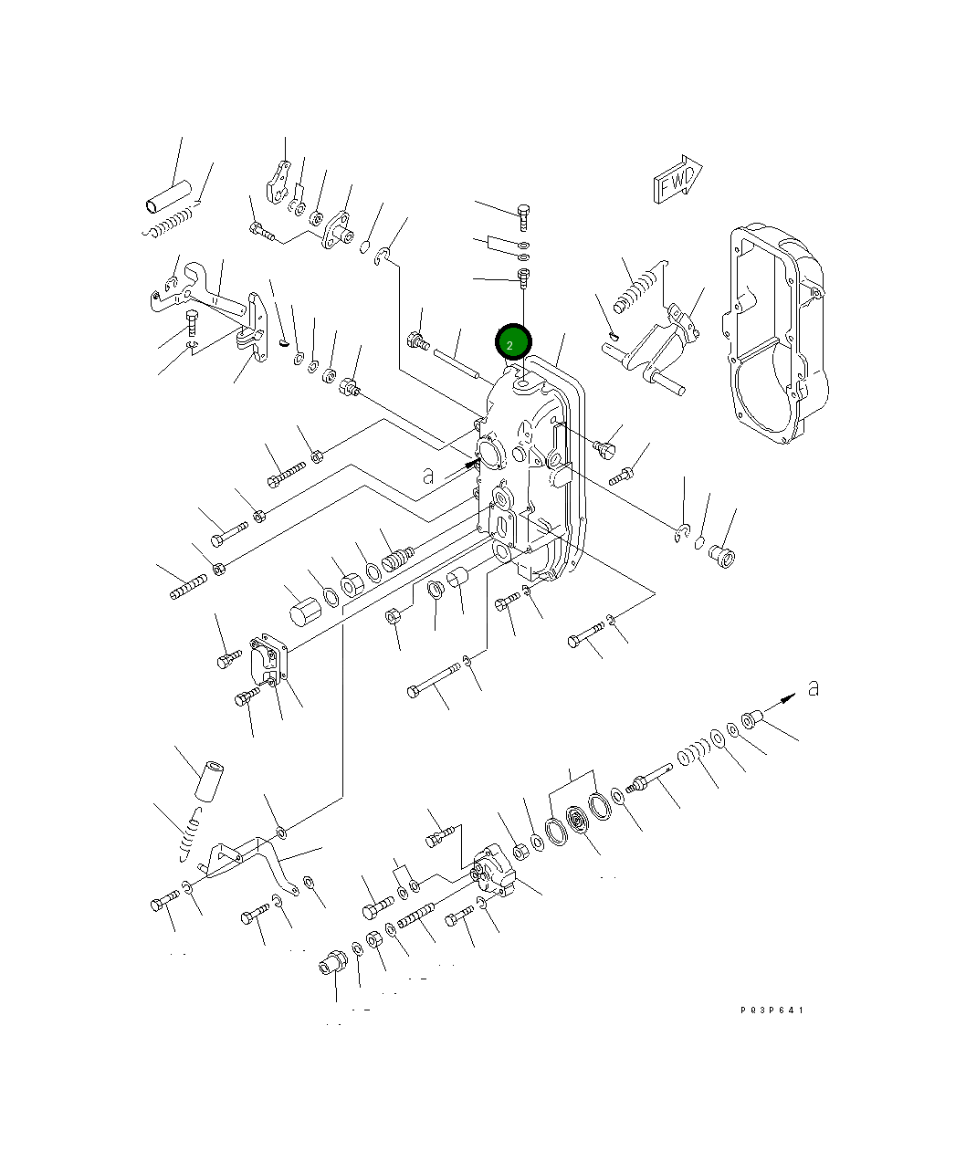 Крышка DK154522-2420 Komatsu