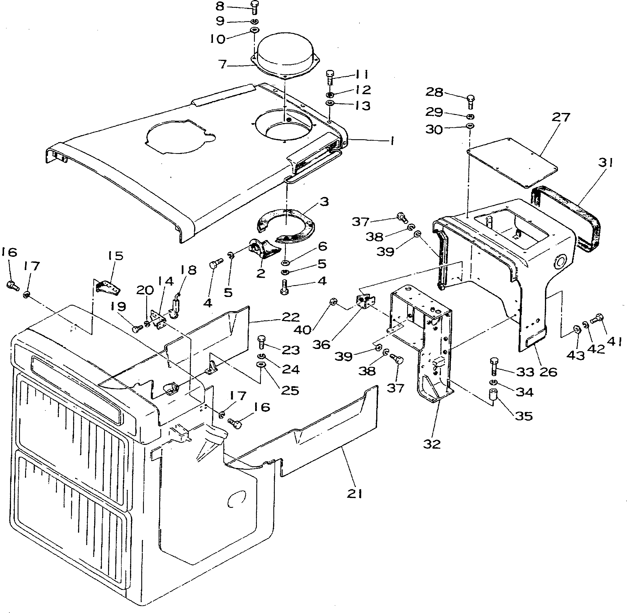 Крышка 195-54-15620 Komatsu