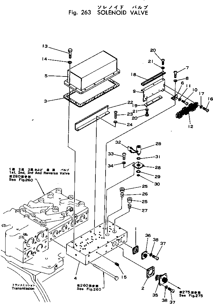 Крышка 568-15-15821  Komatsu