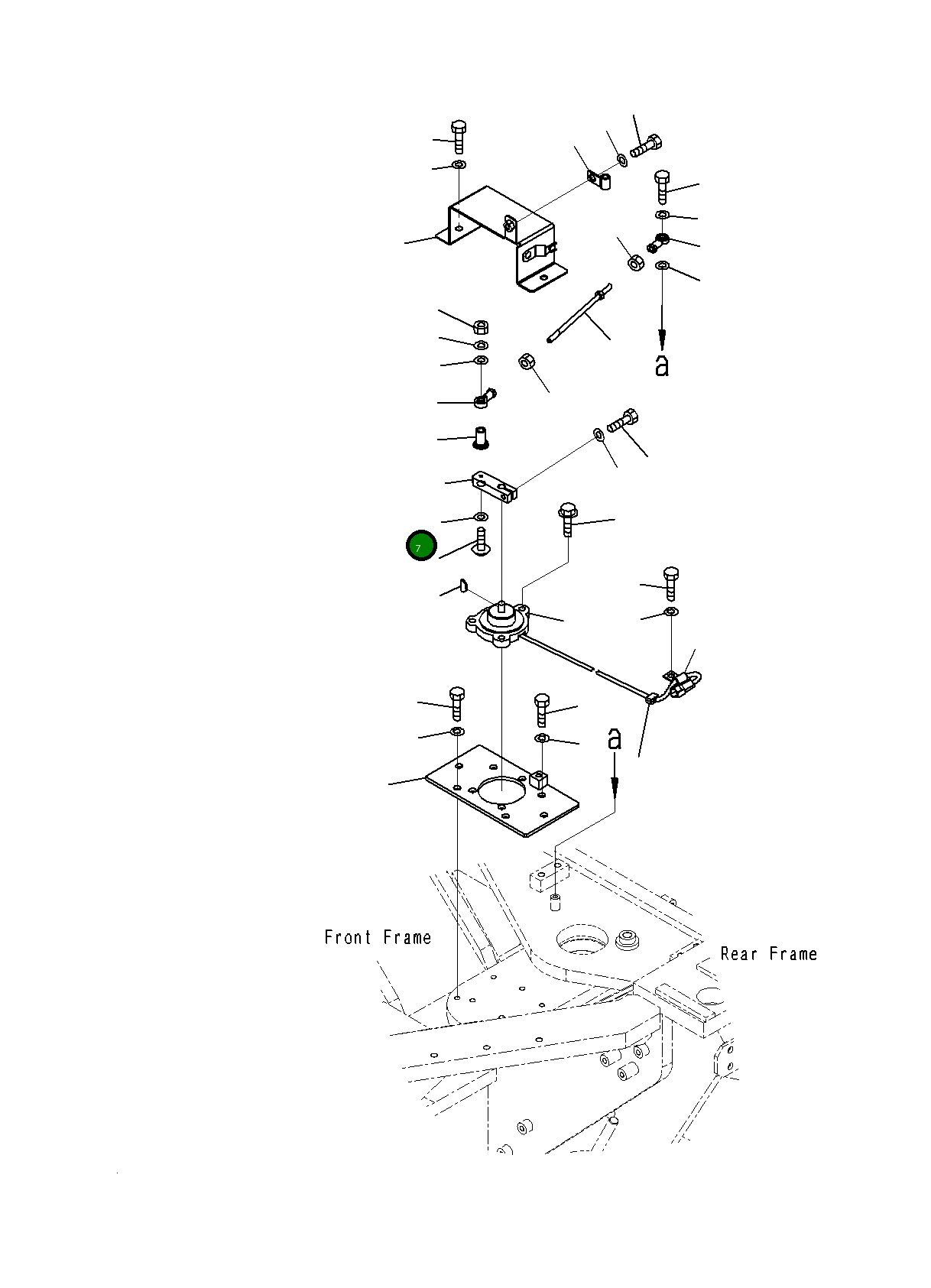 Рычаг 23C-06-62150 Komatsu