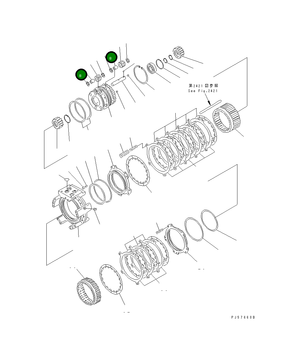 Подшипник 238-15-19410  Komatsu