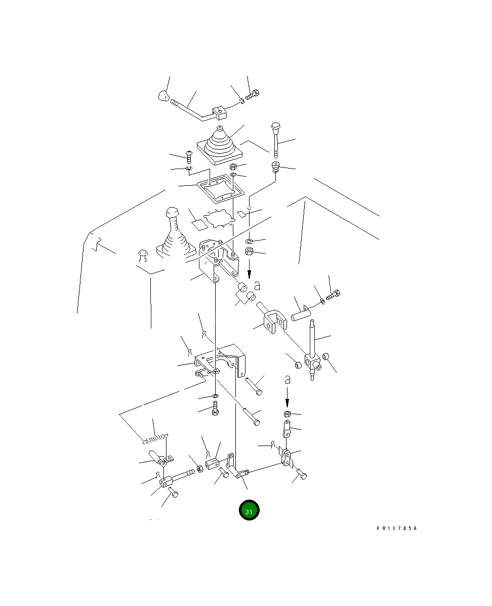 Рычаг 154-78-45140 Komatsu