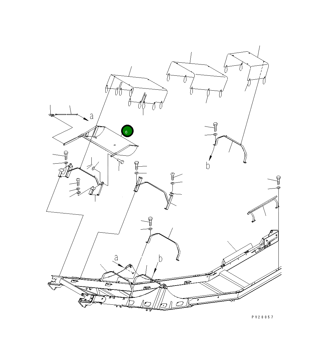 Крышка 8298-75-1222 Komatsu