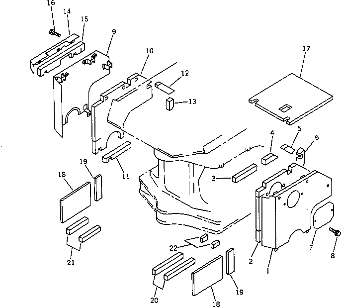 Крышка 423-Z90-1441  Komatsu