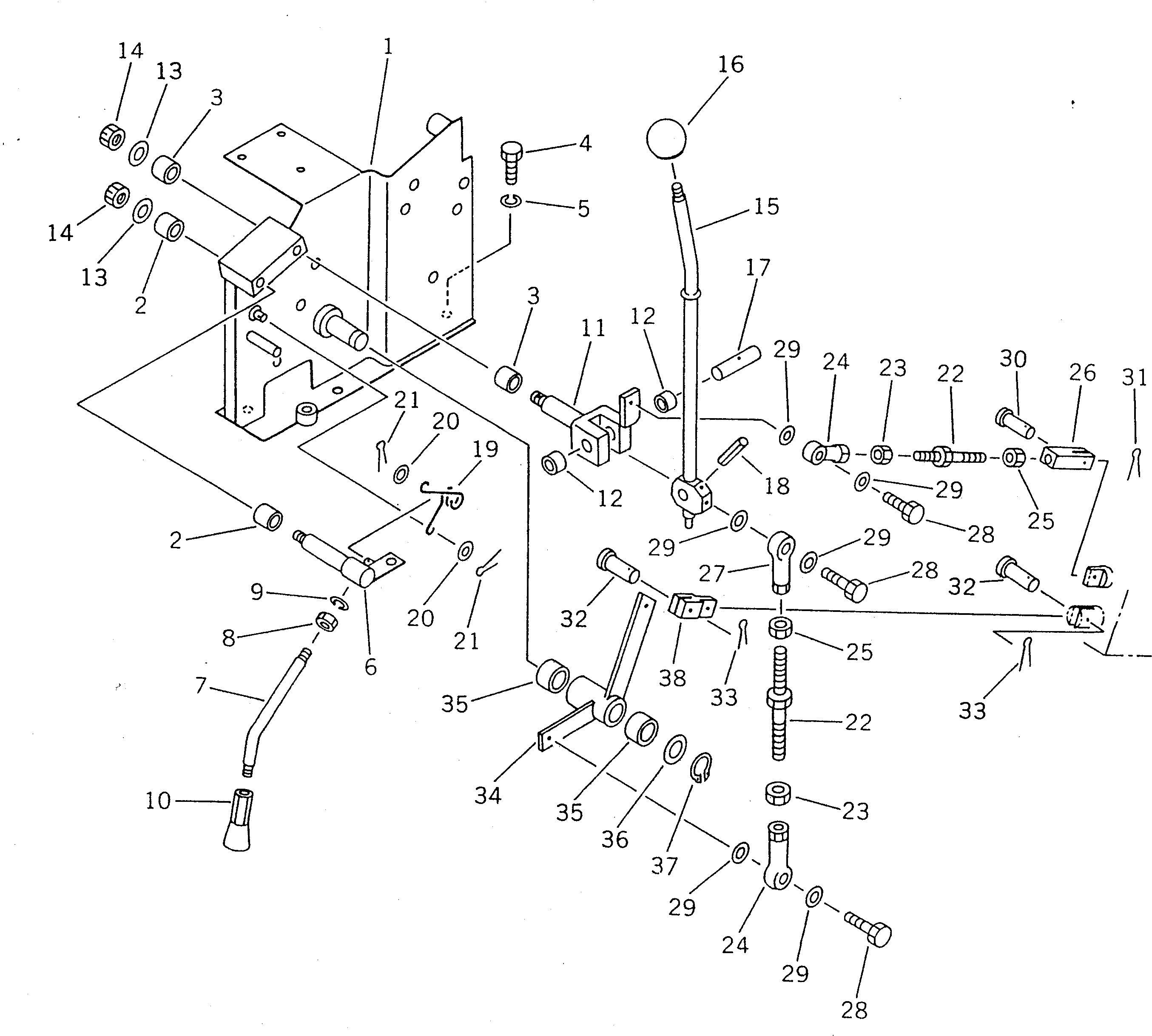 Рычаг 363-43-27145 Komatsu