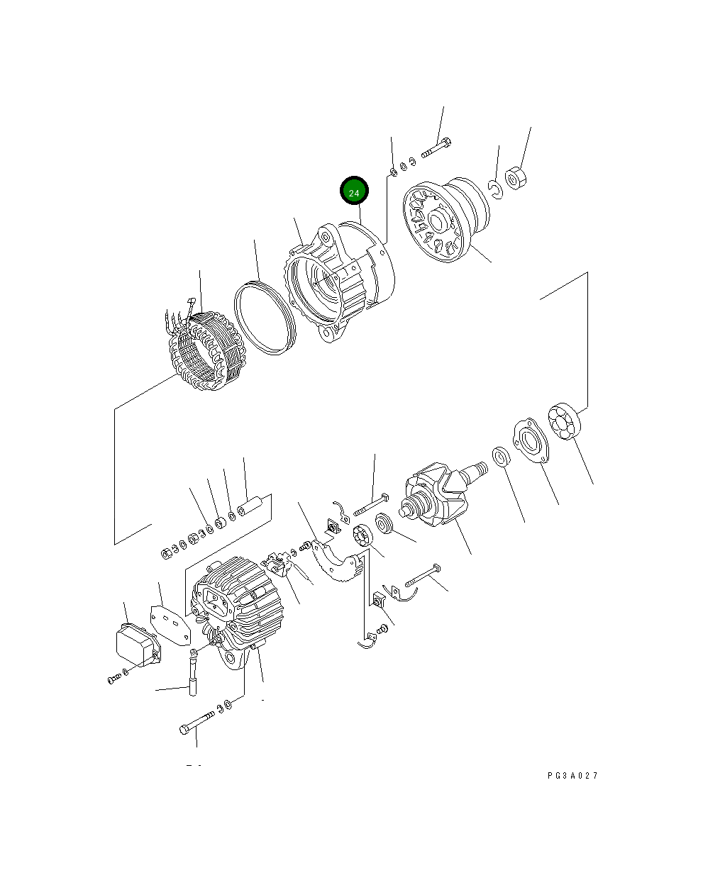 Крышка KD1-33761-0871 Komatsu