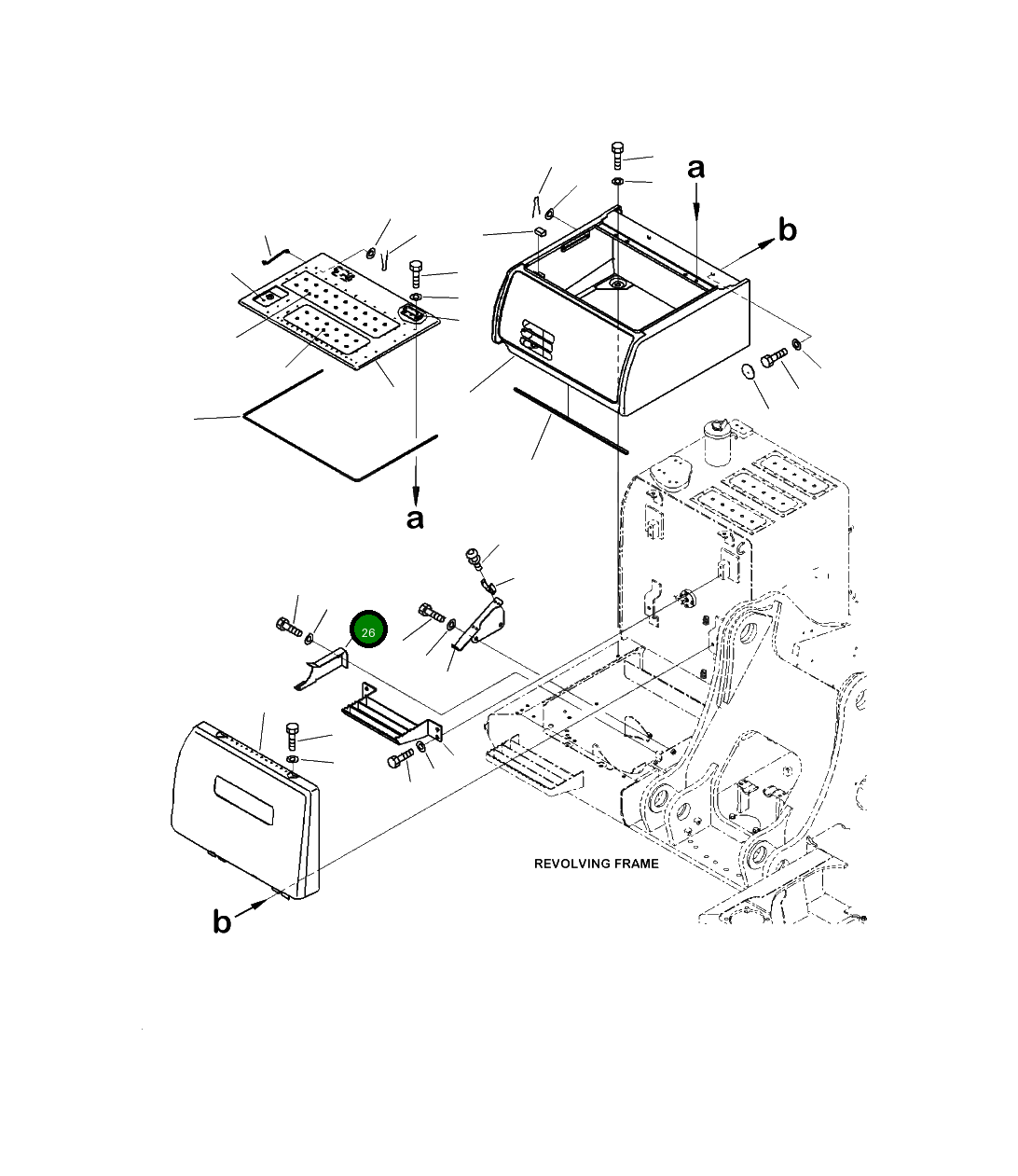 Крышка 2A5-54-13651  Komatsu