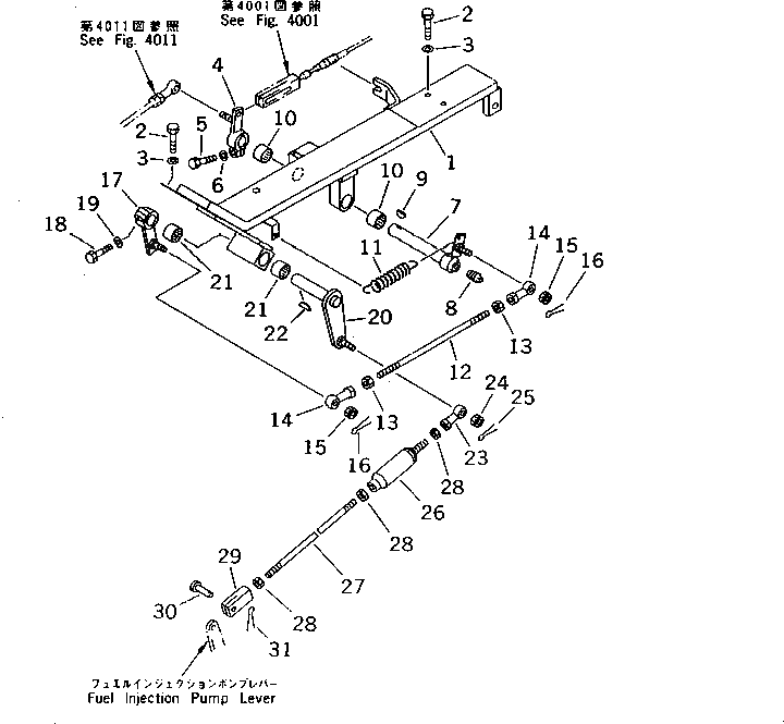Рычаг 154-43-44550 Komatsu