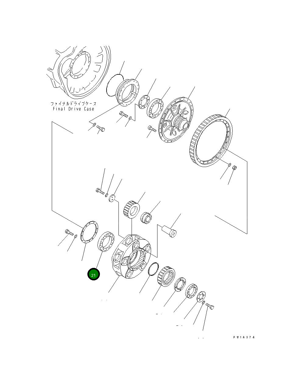 Подшипник 19M-09-11240 Komatsu
