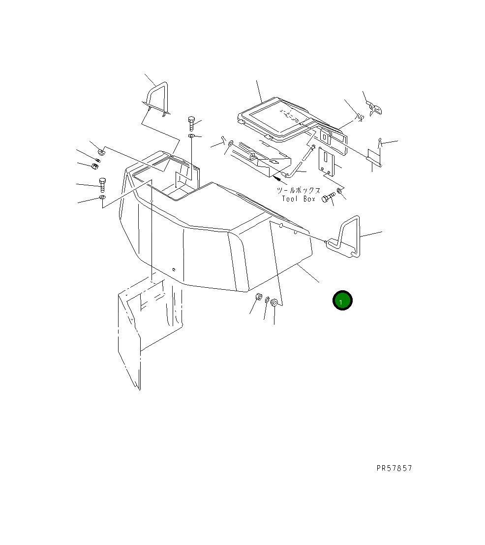 Крышка 26A-54-14613 Komatsu