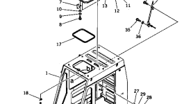 Крышка 205-54-61231 Komatsu