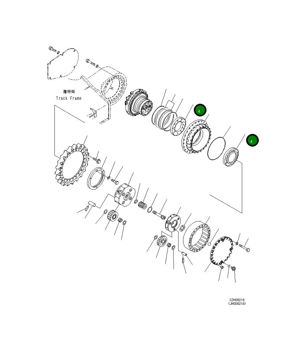 Подшипник 207-27-72220 Komatsu