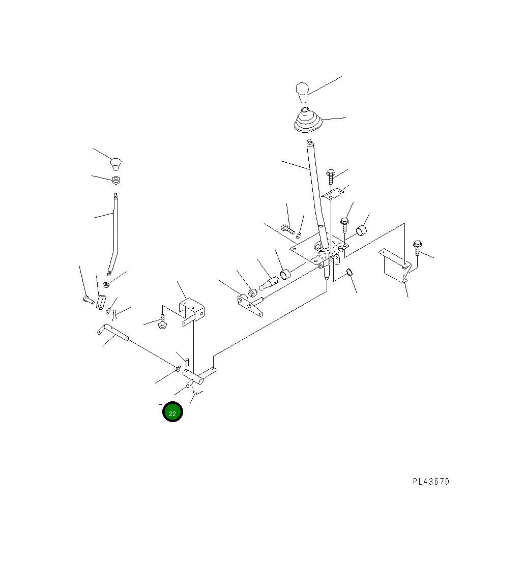 Рычаг 415-43-18214 Komatsu