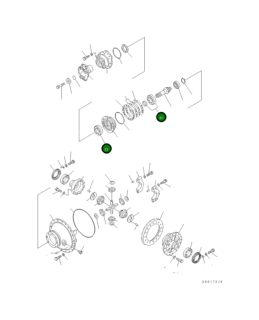 Подшипник 567-22-71410 Komatsu