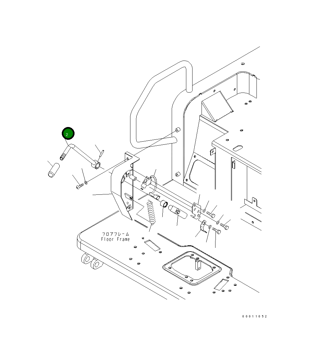 Рычаг 22M-43-21532 Komatsu