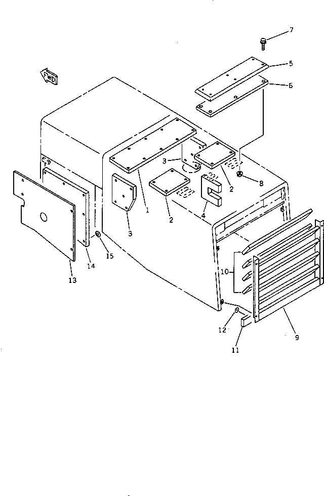 Крышка 423-Z84-1120  Komatsu
