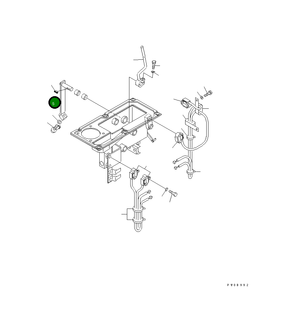 Рычаг 14X-43-23381  Komatsu
