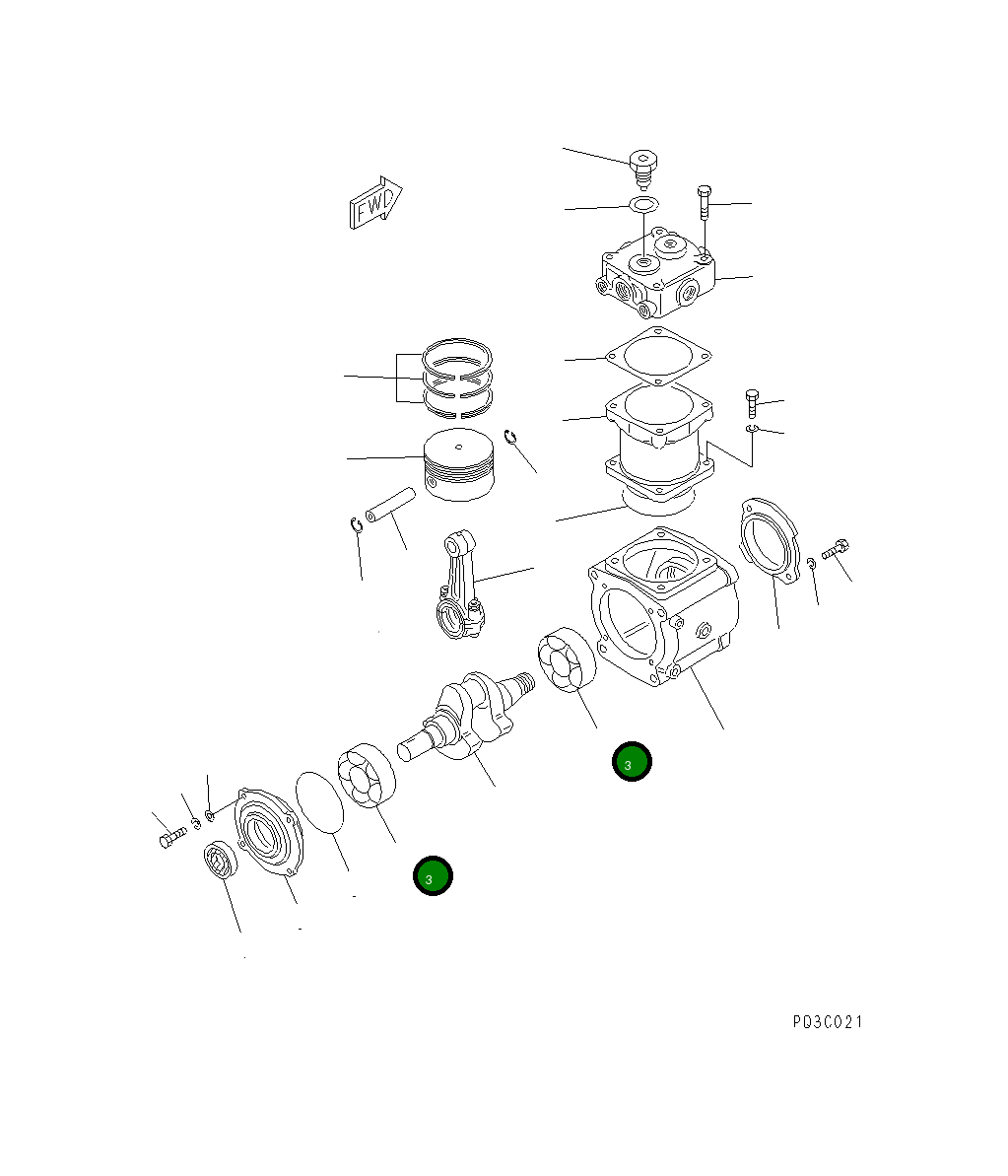 Подшипник DK090100-3700 Komatsu