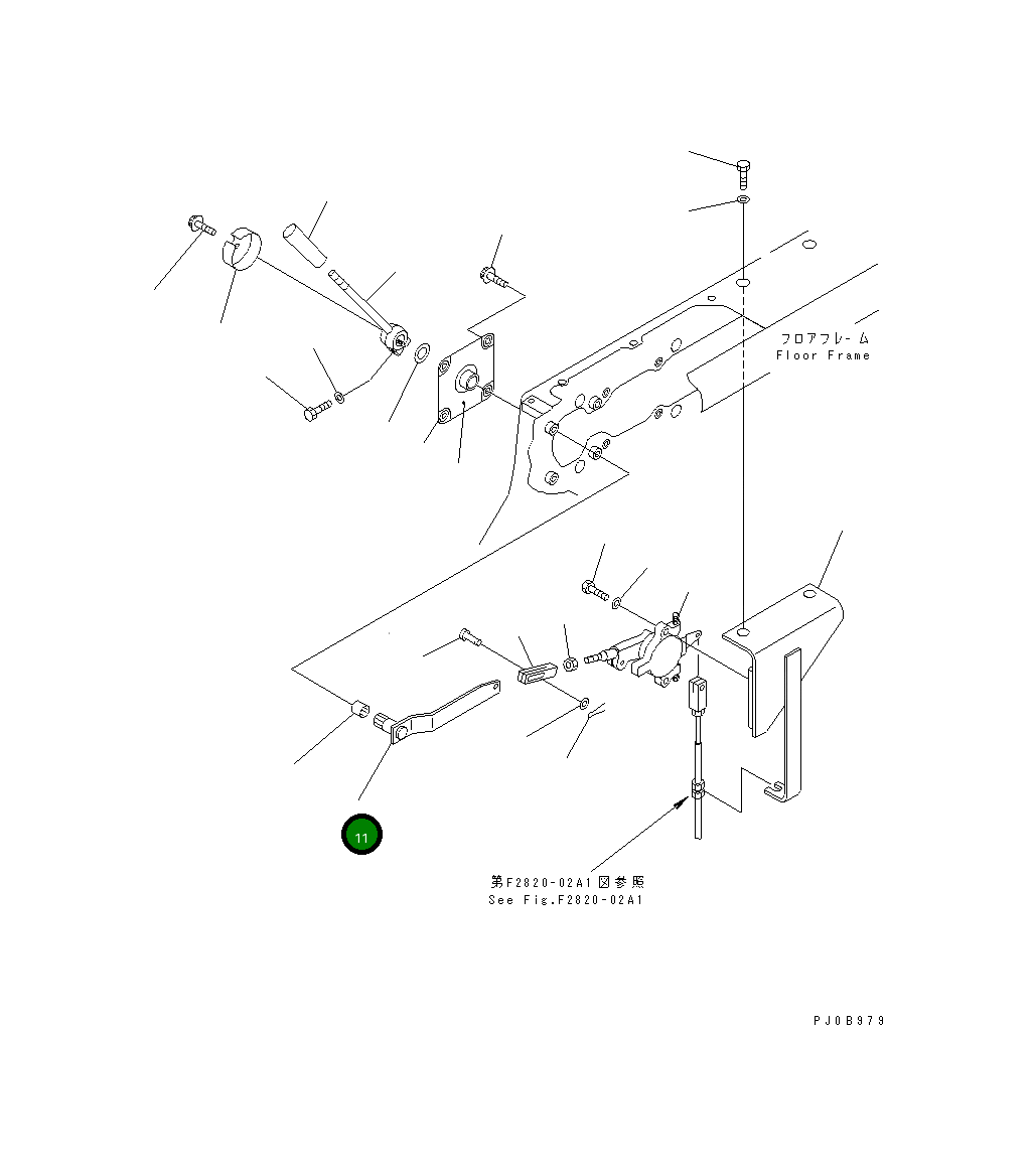 Рычаг 14X-43-13382 Komatsu