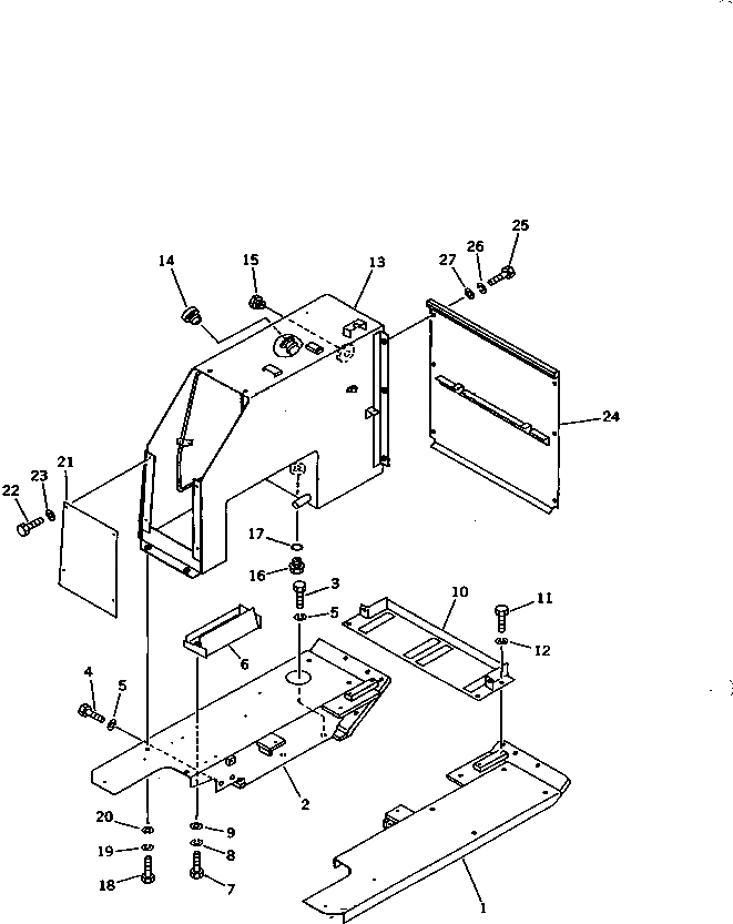 Крышка 103-54-39452 Komatsu